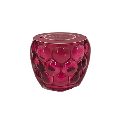VELA AROMATIZADA TOQUE DO ENTARDECER EM VIDRO ROSA