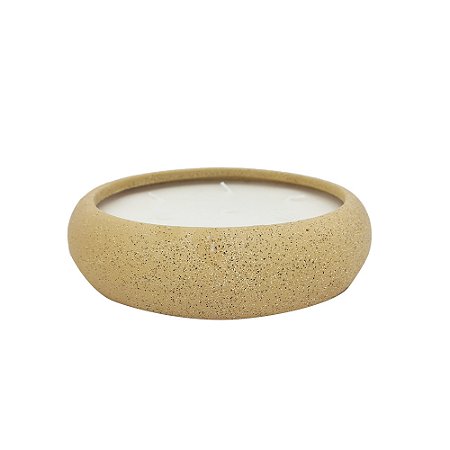VELA AROMATIZADA EM CERAMICA MARROM