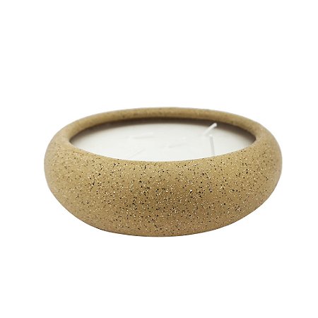 VELA AROMATIZADA EM CERAMICA MARROM