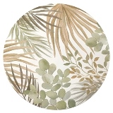 LUGAR AMERICANO EM MDF FLORAL BEGE E VERDE