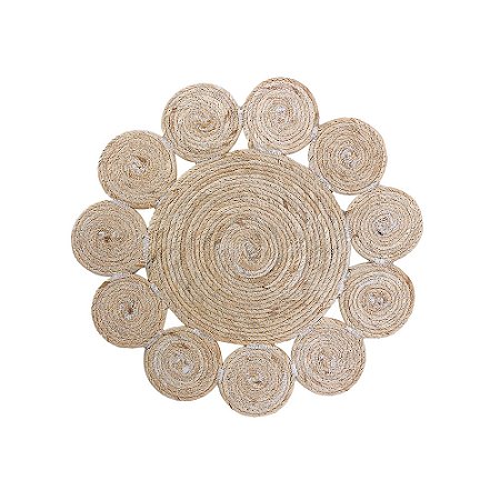 CJ DE JOGO AMERICANO EM FIBRA NATURAL BEGE 4 PCS