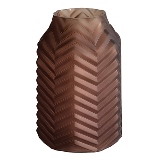 VASO DE VIDRO MARROM