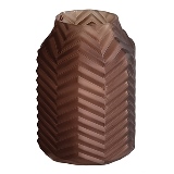 VASO DE VIDRO MARROM