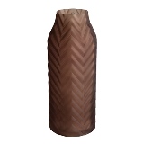 VASO DE VIDRO MARROM