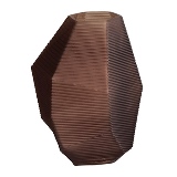 VASO DE VIDRO MARROM