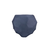 VASO DE VIDRO CINZA FOSCO