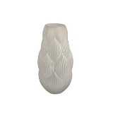 VASO DE VIDRO BRANCO FOSCO