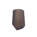 VASO DE VIDRO MARROM FOSCO