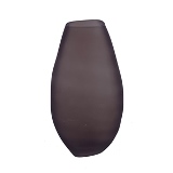 VASO DE VIDRO MARROM FOSCO
