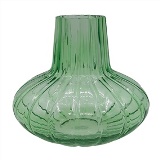 VASO DECORATIVO EM VIDRO - VERDE - 20X20X18CM