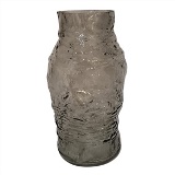 VASO DECORATIVO EM VIDRO - FUME - 15.5X15.5X29CM