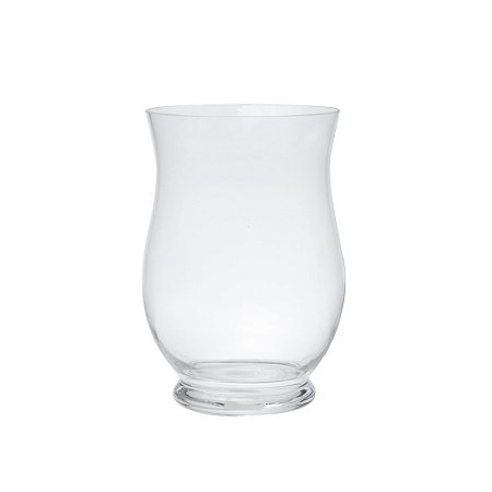 VASO DECORATIVO EM VIDRO TRANSPARENTE