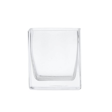 VASO DECORATIVO EM VIDRO TRANSPARENTE