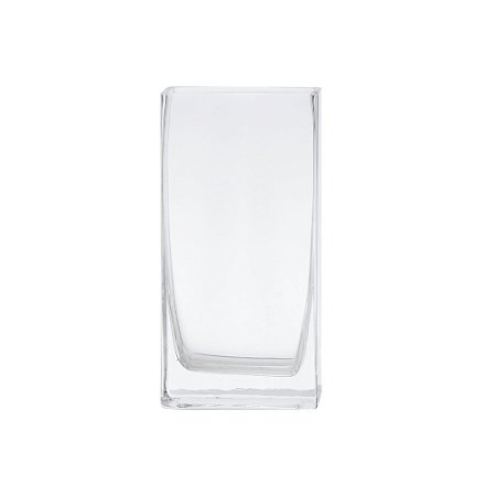 VASO DECORATIVO EM VIDRO TRANSPARENTE