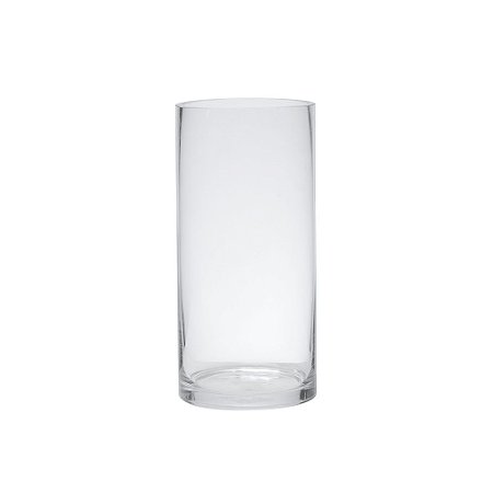 VASO DECORATIVO EM VIDRO TRANSPARENTE