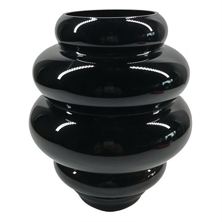VASO DE VIDRO PRETO