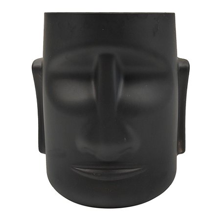 VASO DE VIDRO PRETO