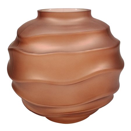 VASO DE VIDRO MARROM