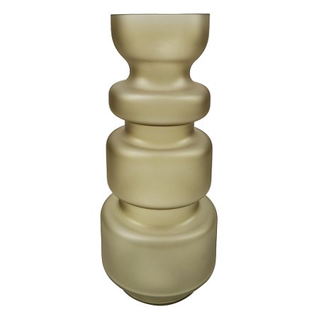 VASO DE VIDRO BEGE
