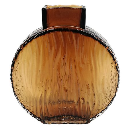 VASO DE VIDRO AMBAR