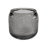 PECA DECORATIVA EM VIDRO - CASTICAL - FUME - 9X9X9CM