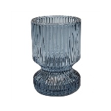 PECA DECORATIVA EM VIDRO - CASTICAL - AZUL - 6X6X8CM