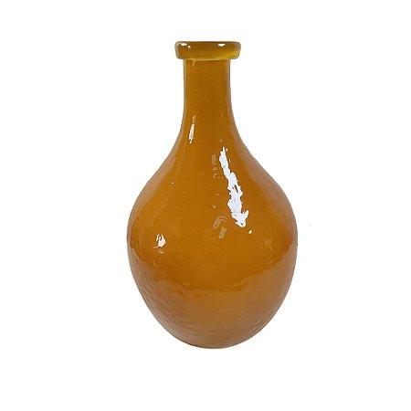 VASO DECORATIVO EM VIDRO TERRACOTA