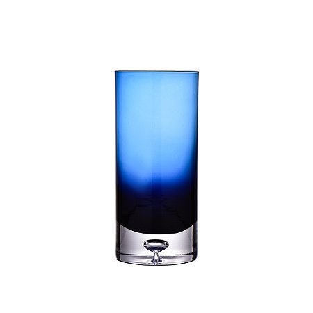 CJ DE COPOS EM VIDRO AZUL 6PCS