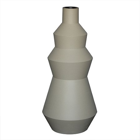 VASO DECORATIVO EM CERAMICA CREME 15X15X32 CM