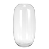 VASO DE VIDRO TRANSPARENTE