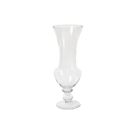 VASO DECORATIVO EM VIDRO TRANSPARENTE