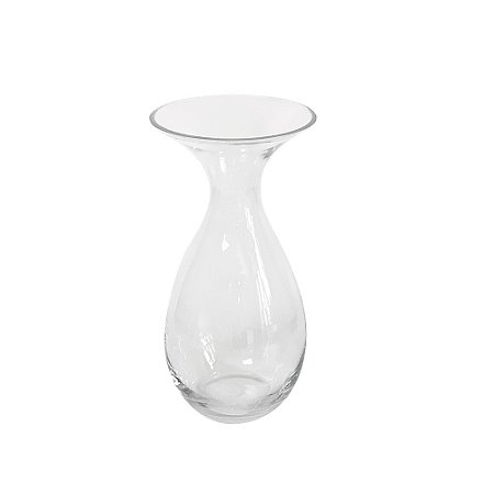 VASO DECORATIVO EM VIDRO TRANSPARENTE
