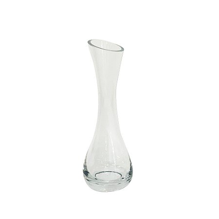 VASO DECORATIVO EM VIDRO TRANSPARENTE