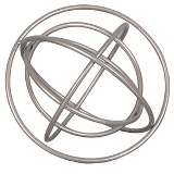 PECA DECORATIVA DE METAL PRATA