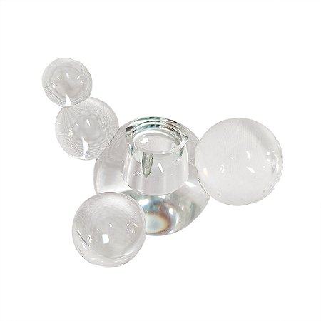 CASTICAL BOLAS EM VIDRO TRANSPARENTE