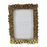 PORTA RETRATOS DE RESINA DOURADO