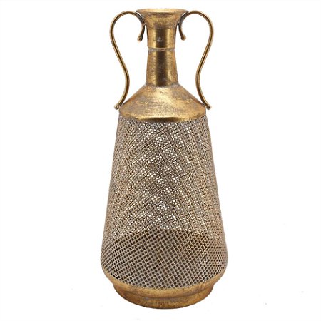 VASO DE METAL DOURADO
