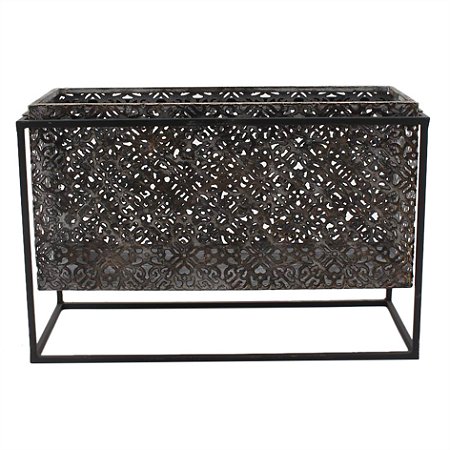 CACHEPOT DE METAL PRETO