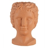 VASO DE CERAMICA ROSTO MARROM