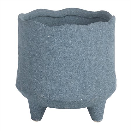 POTE DE CERAMICA CINZA