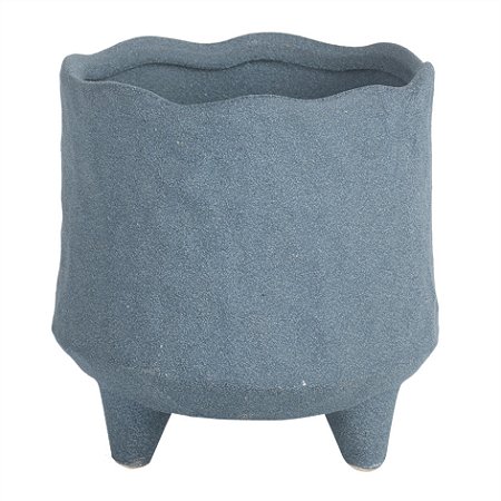 POTE DE CERAMICA CINZA