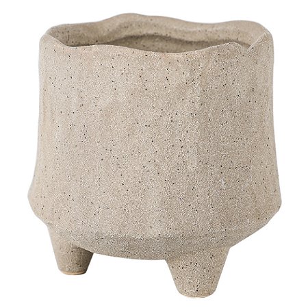 POTE DE CERAMICA BEGE