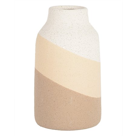 VASO DE CERAMICA TONS DE BEGE