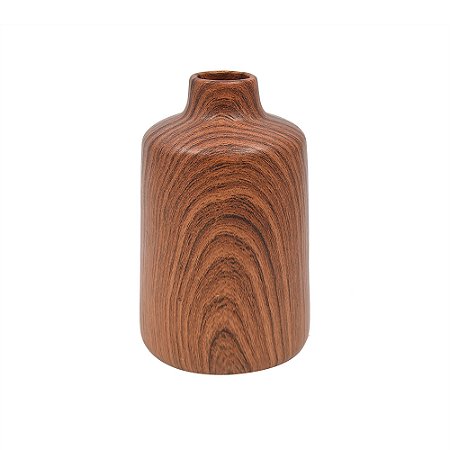 VASO DECORATIVO CERAMICA ESTILO MADEIRA