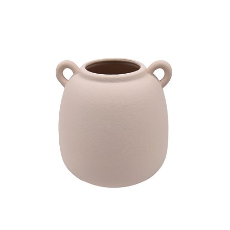 VASO DECORATIVO CERAMICA BEGE