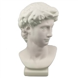 PECA DECORATIVA DE CERAMICA BRANCA