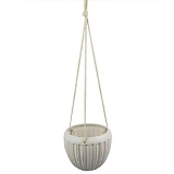 CACHEPOT DE PENDURAR DE CERAMICA BRANCO