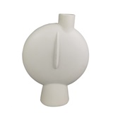 VASO ESTILZADO DE CERAMICA BRANCO