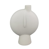 VASO ESTILZADO DE CERAMICA BRANCO