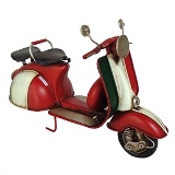 MINIATURA DE VESPA EM METAL VERMELHA